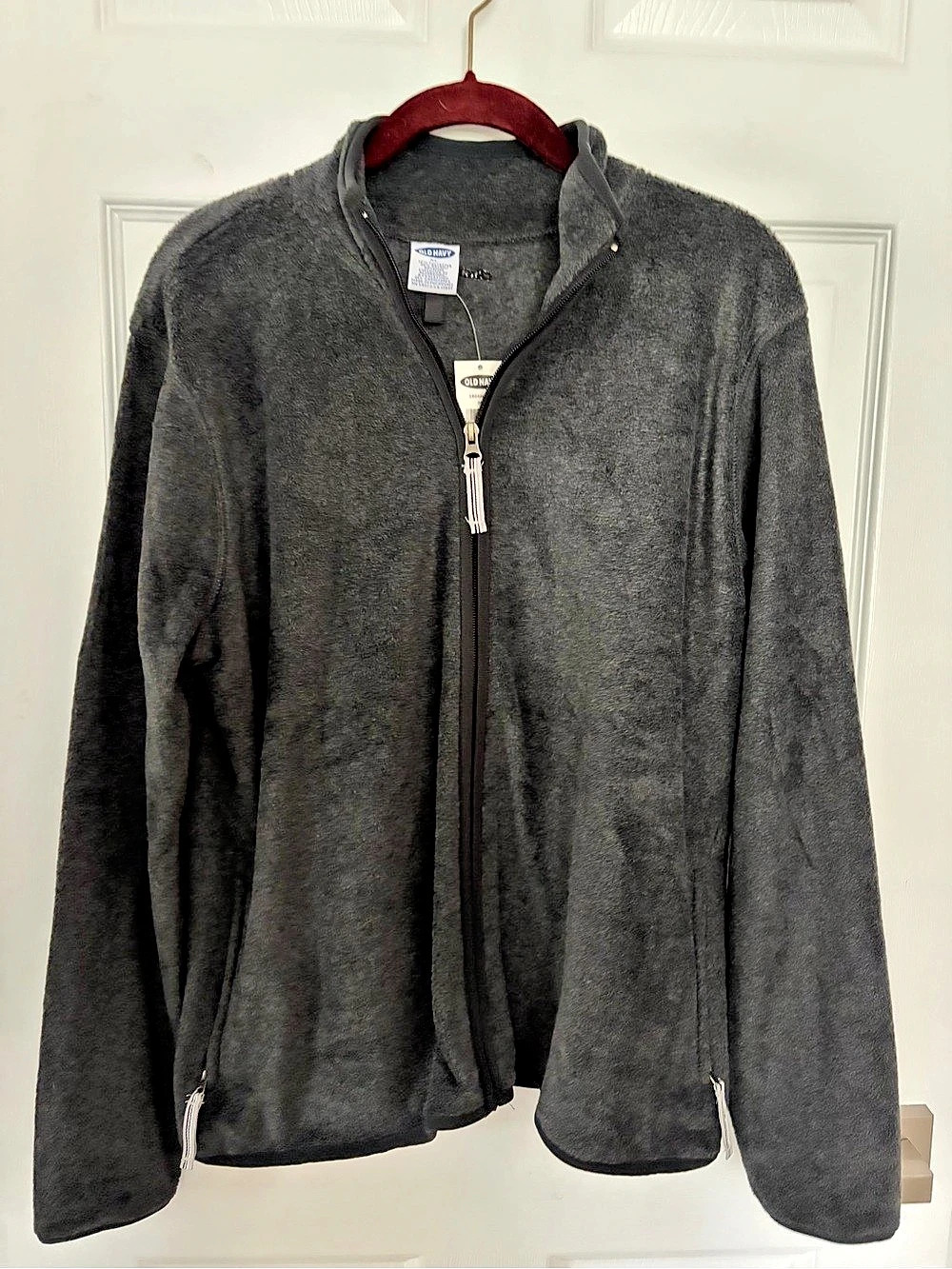Old Navy Gray Fleece Full-Zip Jacket Size XL, NWT